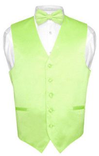 men s lime green dress vest bowtie set for suit or tuxedo