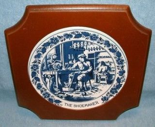 delfts blauw royal distel holland shoemaker plate 