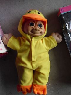 Modern Russ Cloth and Plastic Troll in Chicken Outfit Doll 13 Tall