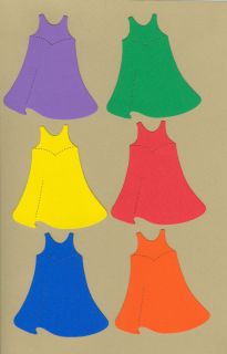 Your choice of colors on Stick Kids Prom Dresses Die Cuts