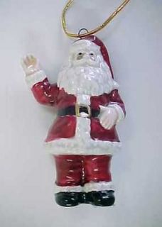 Vintage Ceramic Schmid Santa Claus Christmas Tree Ornament  3 Tall