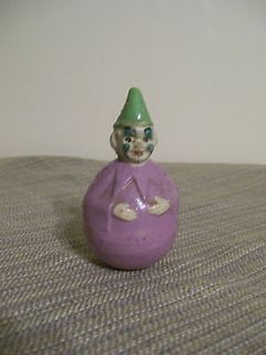 Rare Antique Schoenhut Small Roly Dolly Clown Wood Toy Early 1900s