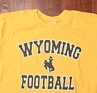 University Of Wyoming Cowboys Bold School Lettering Yellow Large NCAA 