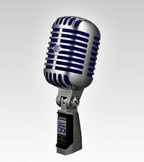 Shure Super 55 Dynamic Mic Microphone Super Cardiod Retro Classic 