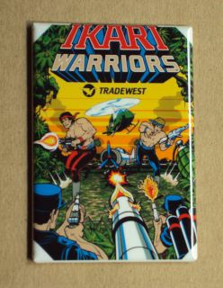 ikari warriors fridge magnet arcade video game side art sign marquee 