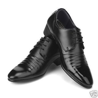 new mens italian style dress casual shoes black sz 8 5