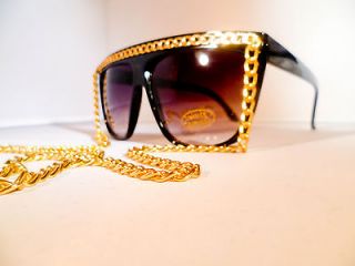 New SNOOKI Black Brown Chain Sunglasses Lady Glasses JERSEY SHORE