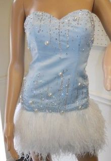 SONDRA CELLI DRESS worn in GYPSY WEDDING bling & feathers**PAGEANT 