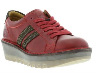 Fly London Shoes Genuine Jax Womens Red Slugde Shoe Sizes UK 4   9
