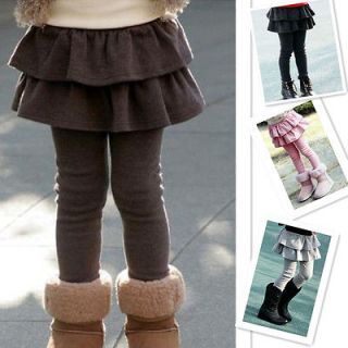 New Casual Slim Skinny Toddlers Girls Leggings Kids Culottes Size 3 8 