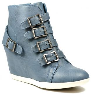 High Top Fashion Wedge Sneakers Ankle Boot Bamboo Mariela 05