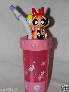 new powerpuff girls 3d tumbler cup with straw time left