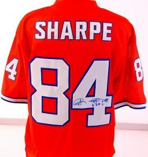 Shannon Sharpe Autographed Jersey w/ HOF 2011   JSA Certified