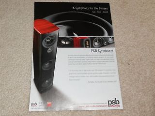 psb synchrony two speaker ad 2008 1 pg article time