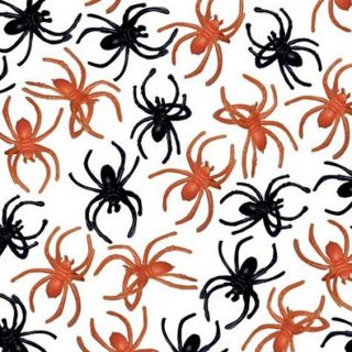   Horror Black Orange Spooky Spider Loot Favours Plastic Party Rings