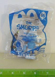 Smurfs Smurf Panicky #16 McDonalds 2011 Happy Meal Toy Figure Mint in 