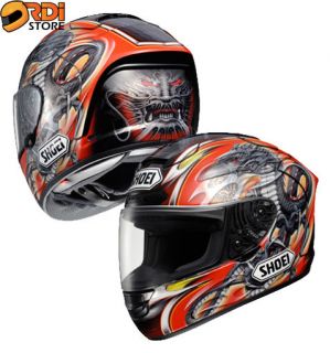   TC 1 Black Orange ~ Shoei X 12 X Twelve Motorcycle Helmet Snell DOT