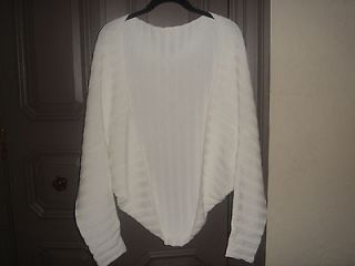 shirin guild cotton ribbed shrug sweater one size