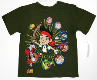  JAKE AND THE NEVER LAND PIRATES BOY TEE TSHIRT NEW W/TAG 