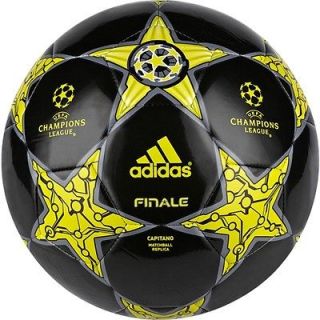 adidas Capitano FINALE UCL 2012 Soccer BALL Black/ Lime Brand New Size 