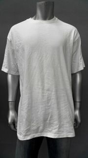   Performance Mens XL White Casual Basic T Shirt Tee Short Sleeve Solid