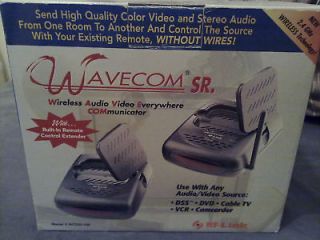 Wavecom Sr Wireless Audio Video RF Link Remote Extender Movies On Tv 