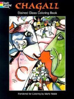 Chagall Stained Glass Coloring Book by Marc Chagall 2000, Paperback 
