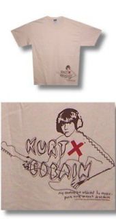 Kurt Cobain Nirvana  NEW Virgin Jag Stang T Shirt Large  