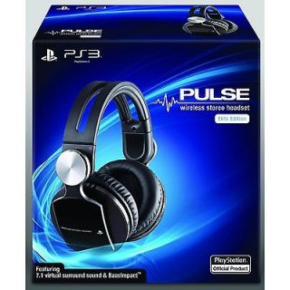 Sony PULSE ELITE EDITION Wireless Stereo PS3 Gamer Headset ~BRAND NEW
