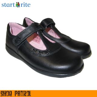 Startrite Trinity Junior Girls Black School Formal Shoes (UK size 27 