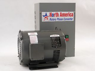 PL 5 Pro Line 5HP Rotary Phase Converter   Built In Starter, Made in 