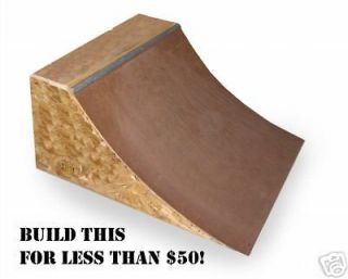 skate ramp quarter pipe plans only you build easy time