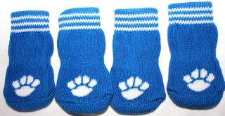 USA SELLER Non Slip Grip Dog Cat Socks Skid Free BLACK for Small Breed 