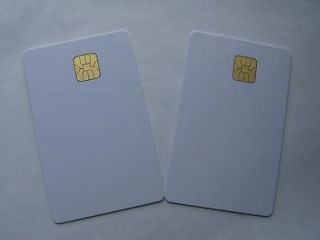   white PVC card with SLE4428 chip contact smart card , contact IC card