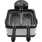 Compact Stainless Steel Electric Dual Basket Deep Fryer