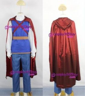snow white and the seven dwarfs prince cosplay costume from