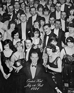 1921 overlook hotel with jack nicholson from the shining time