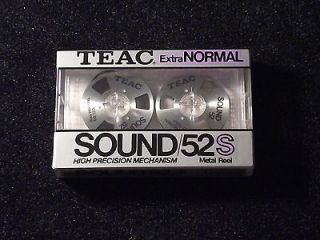 Teac Sound/52S Blank Cassette Recording Tape w/Silver Reels (NEW)