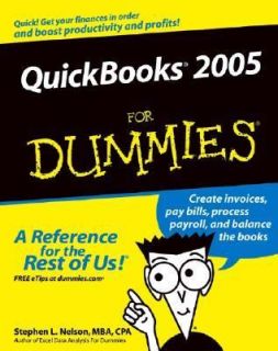 Quickbooks 2005 for Dummies by Stephen L. Nelson 2004, Paperback 