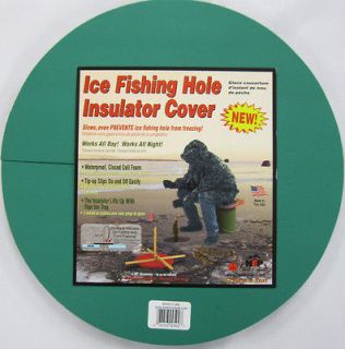 NEP ICE FISHING HOLE INSULATOR COVERS 5 PACK GREEN 12.5 DIAMETER 3/4 