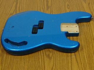 2012 Fender Steve Harris P BASS BODY Precision Guitar Royal Blue $50 
