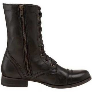 steve madden troopa black womens casual boots size 8 5m