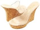 womens tony shoes cork wedge platform sandals clear more options