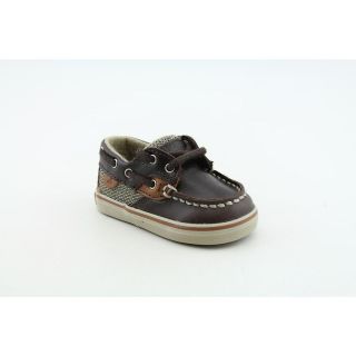 Sperry Top Sider Bluefish Infant Baby Boys Size 1 Brown Leather Boat 