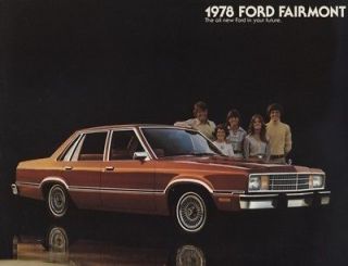 1978 ford fairmont cdn sales brochure book 