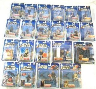 STAR WARS SAGA 2002 COLLECTION 2 CARDED FIGURES   MANY TO CHOOSE FROM 