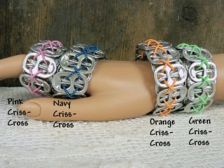 Pop Top Bracelets   Upcycled from aluminum can tabs   Show Your 