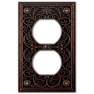 Wall Plate Light Switch Plate & Outlet Cover Arabesque Tuscan Bronze 