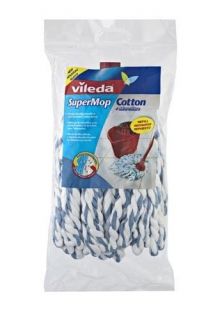 Vileda SUPERMOP STRING MOP REFILL 119999 cotton microfibre absorbant 