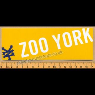 zoo york skateboard sticker new bmx skate skateboarding from united